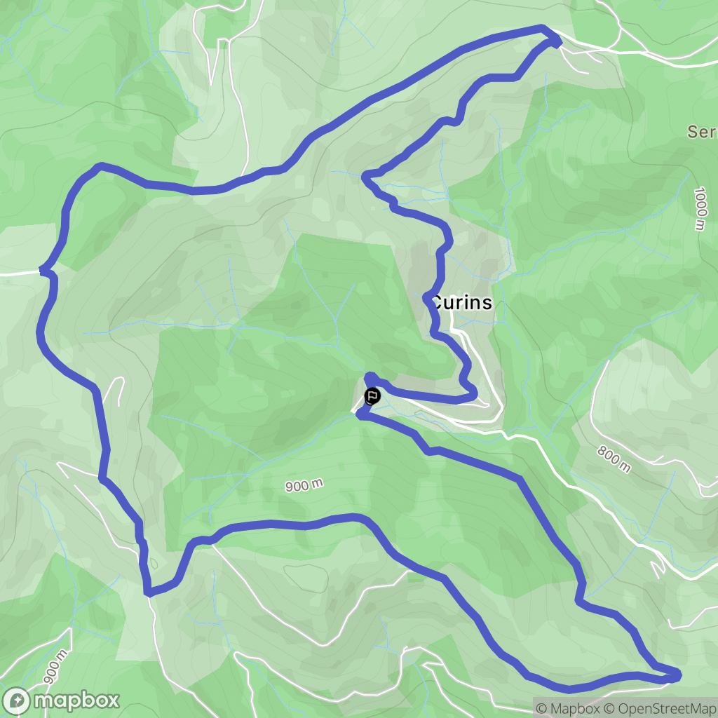 Marcols-les-Eaux : carte du parcours de randonnée - France
