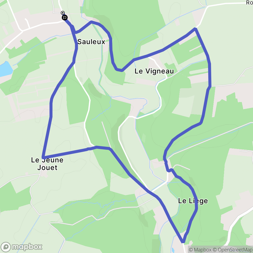 Saint-Ouen-Les-Vignes: routekaart voor buitenactiviteiten - France