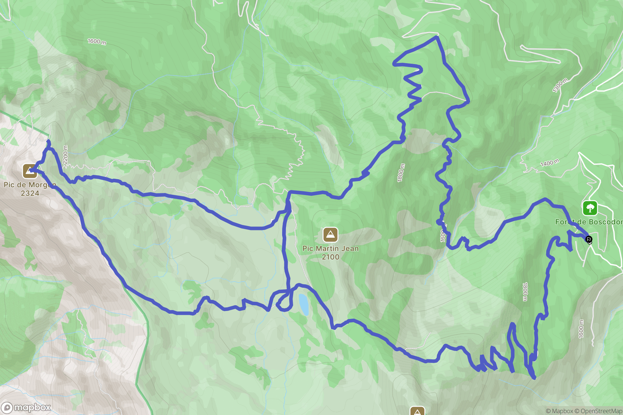 Le Marquisat, Crots : carte du parcours de randonnée - France