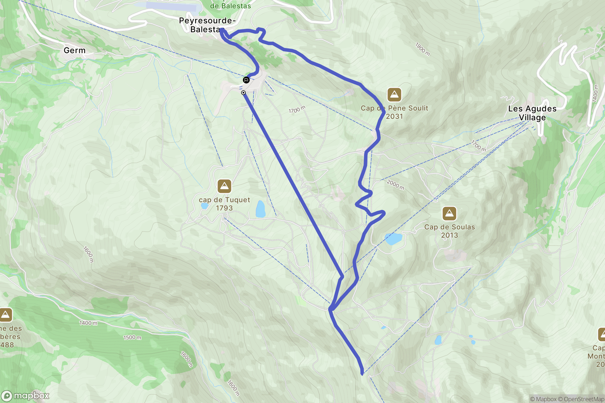 Peyresourde Balestas: routekaart voor buitenactiviteiten - France