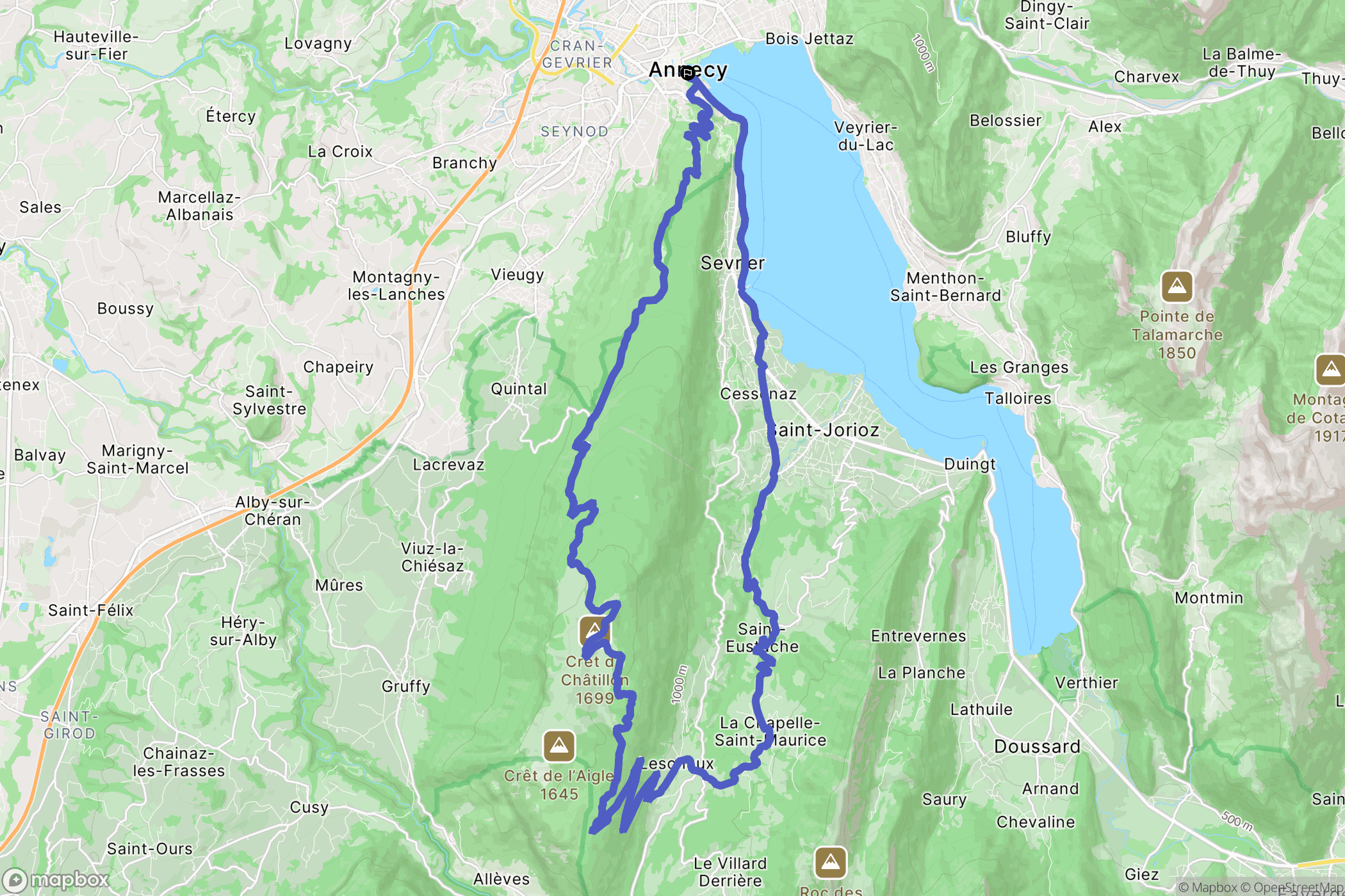 Pont de la Halle, Annecy: routekaart voor buitenactiviteiten - France
