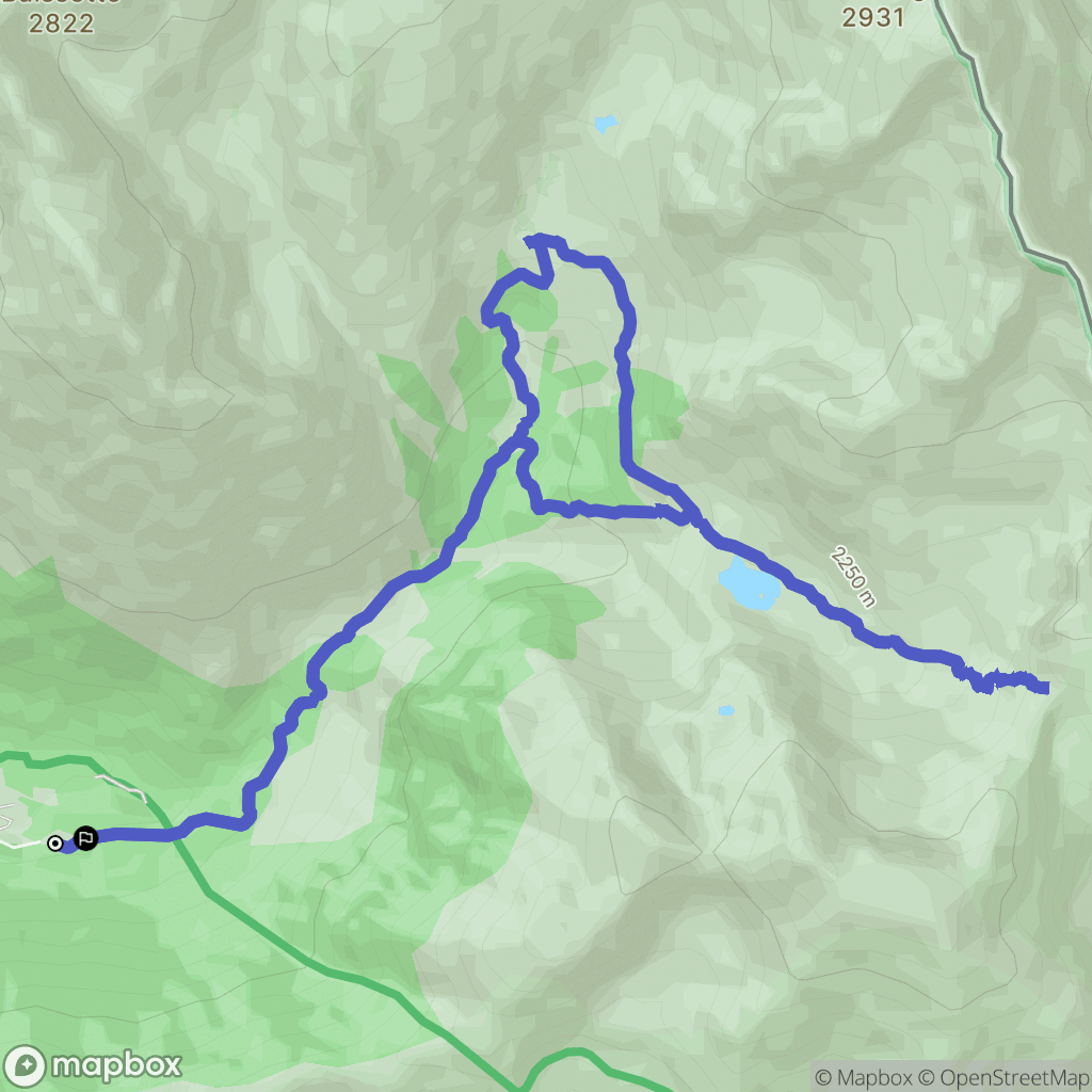 Saint-Martin-Vésubie : carte du parcours de randonnée - France