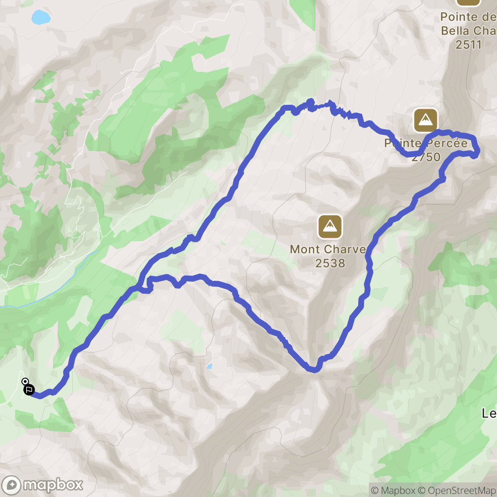 Les Confins, La Clusaz: routekaart voor buitenactiviteiten - France