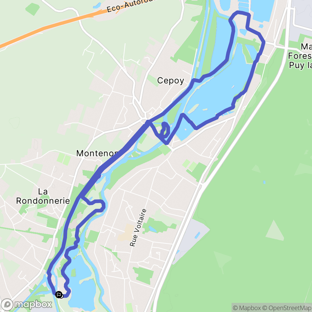 Châlette-sur-Loing: routekaart voor buitenactiviteiten - France
