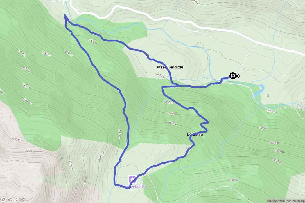 Pont du Rately, Névache: routekaart voor buitenactiviteiten - France