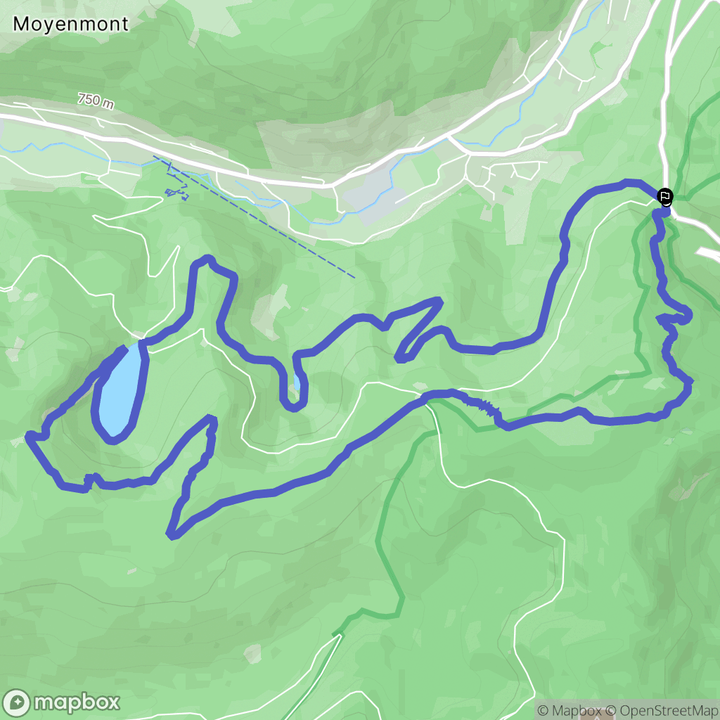 La Bresse : carte du parcours de randonnée - France