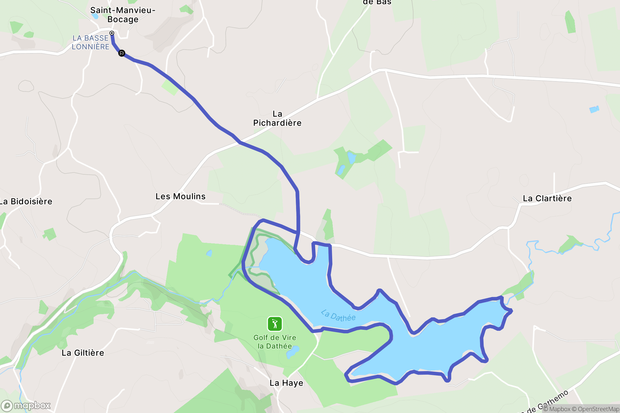 Saint-Manvieu-Bocage: routekaart voor buitenactiviteiten - France