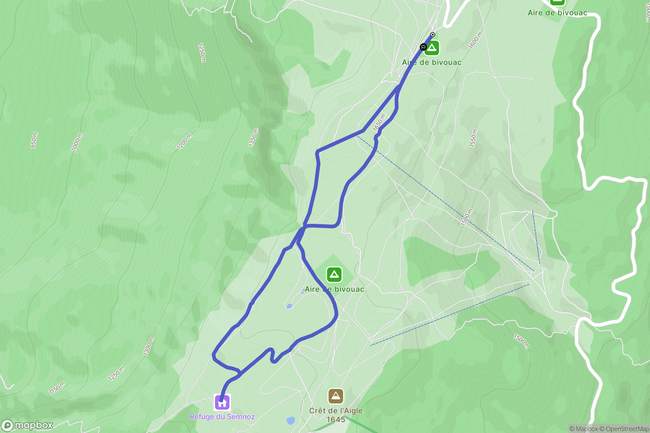 Le Semnoz: routekaart voor buitenactiviteiten - France