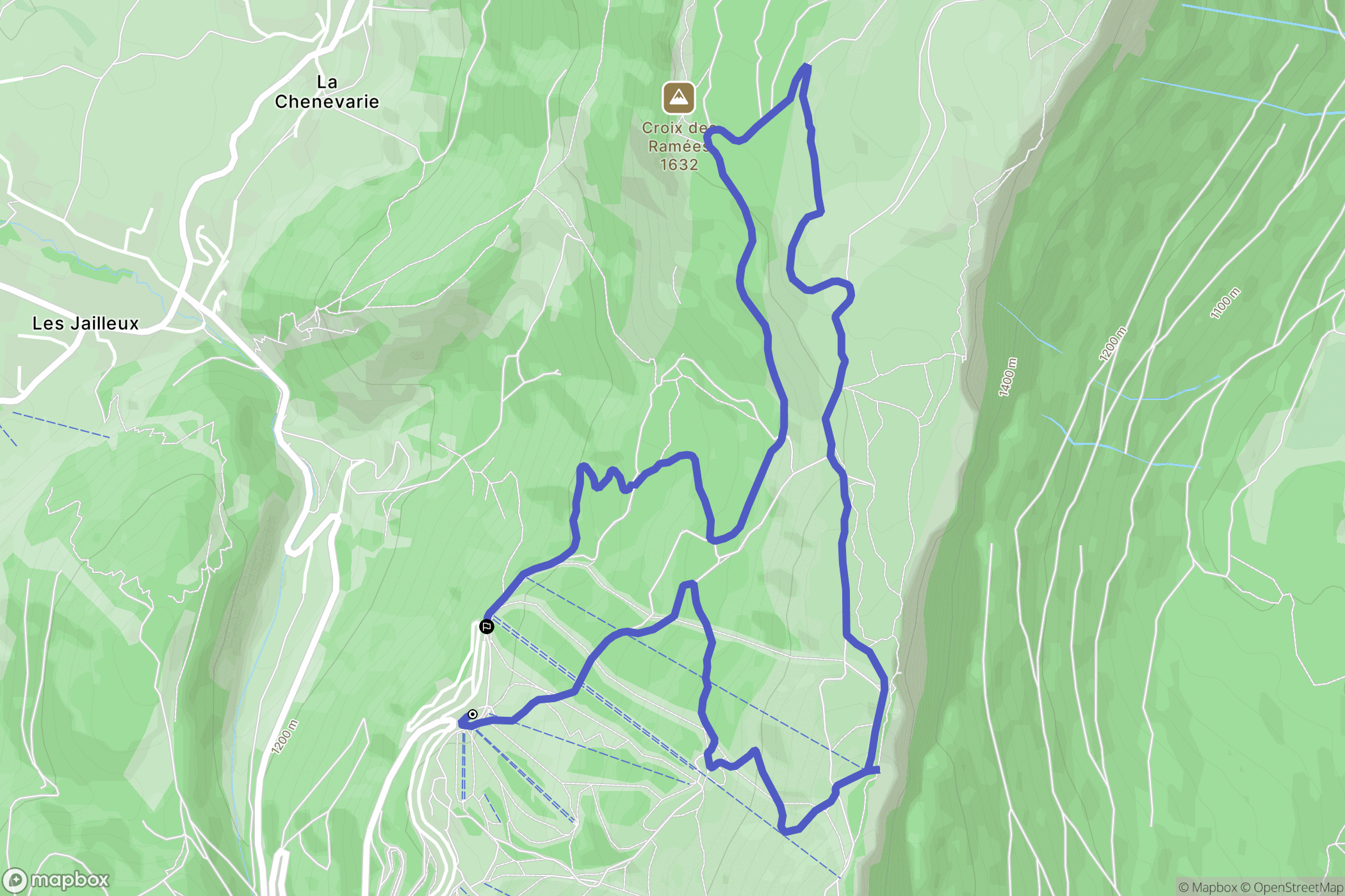 La Sierre, Lans-en-Vercors: routekaart voor buitenactiviteiten - France