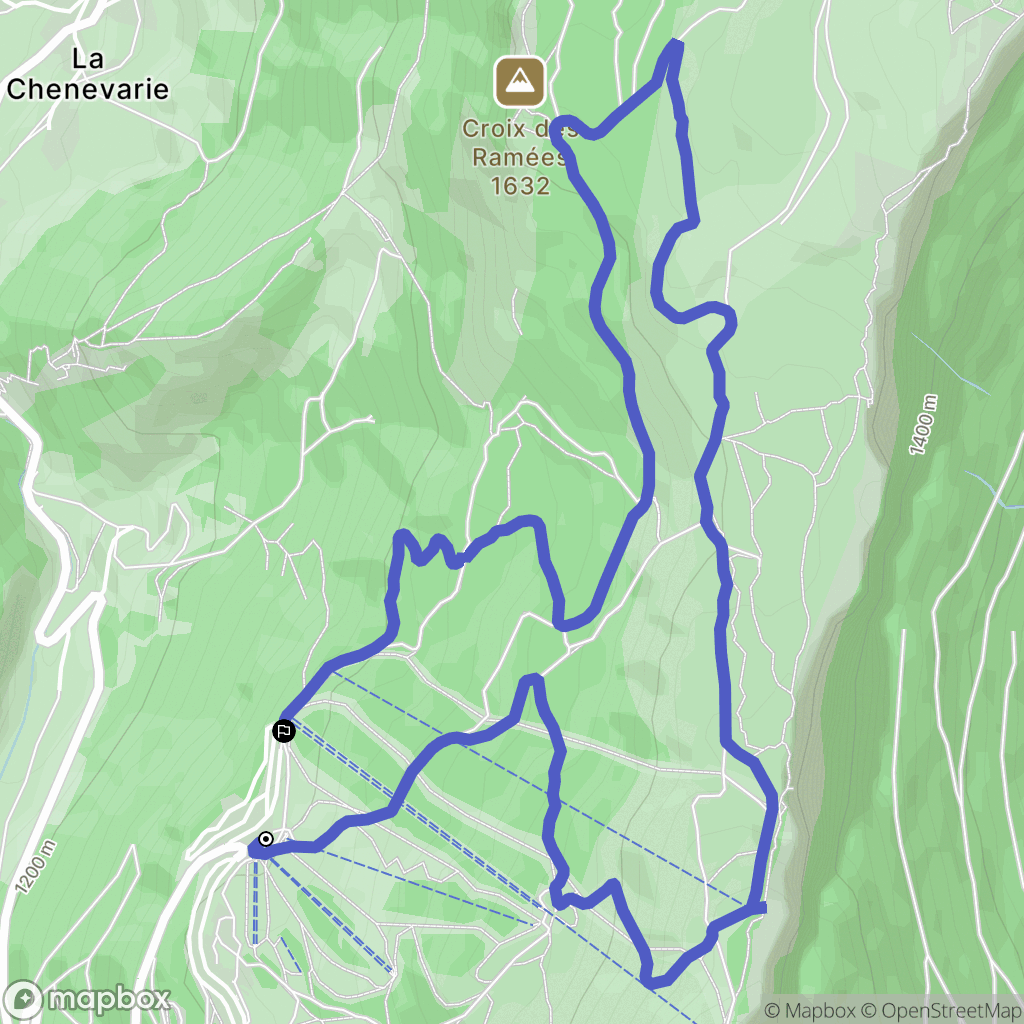 La Sierre, Lans-en-Vercors: routekaart voor buitenactiviteiten - France