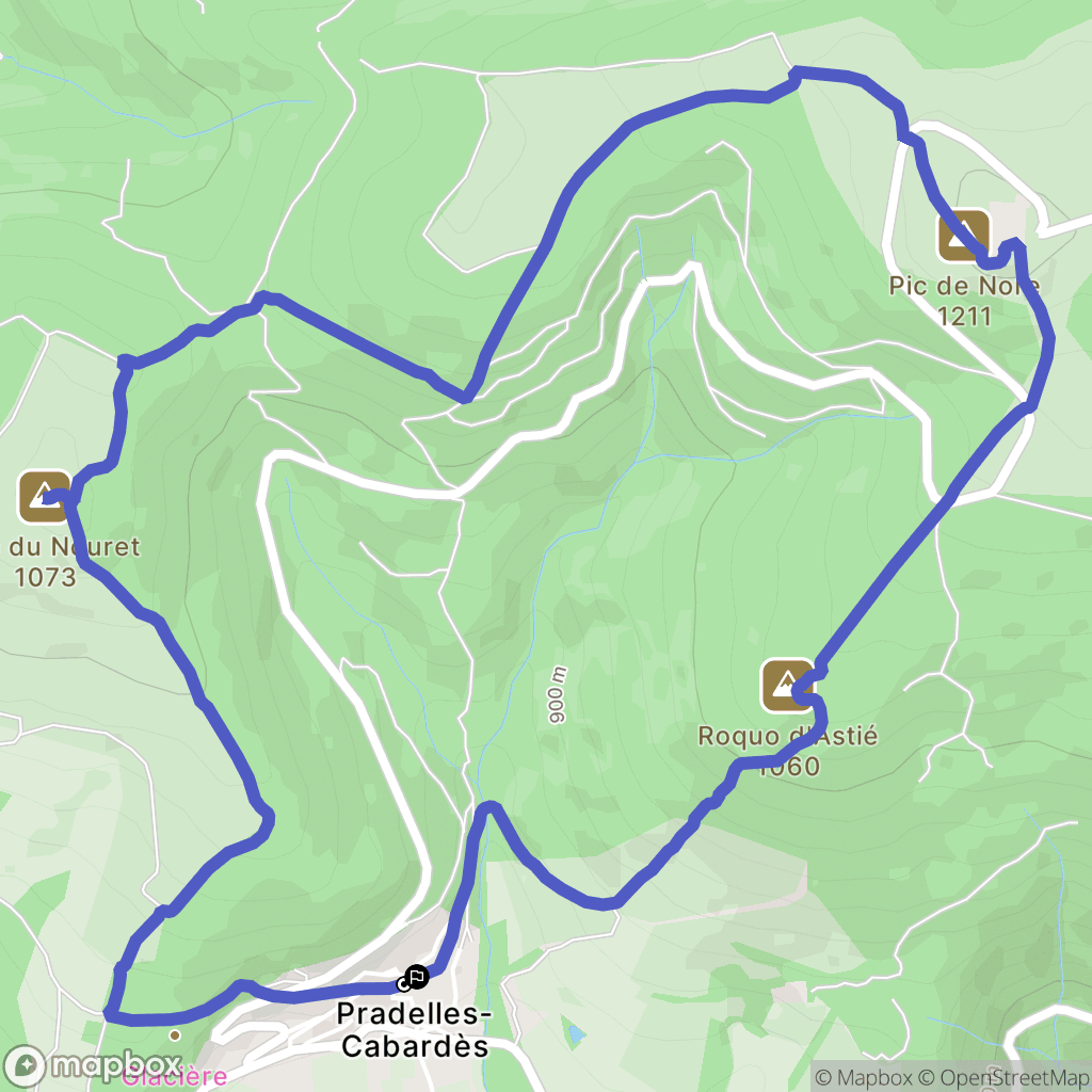 Pradelle-Cabardès: routekaart voor buitenactiviteiten - France