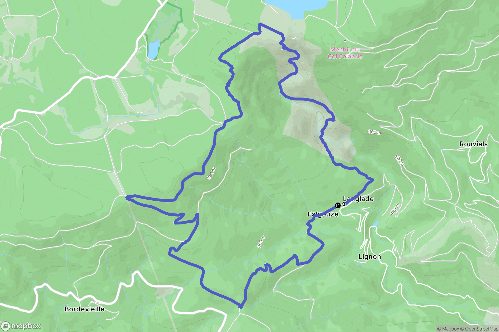 Langlade, Riols: routekaart voor buitenactiviteiten - France