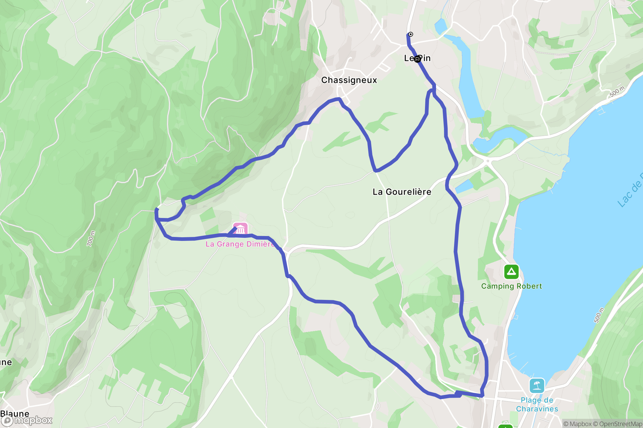 Charavines: routekaart voor buitenactiviteiten - France