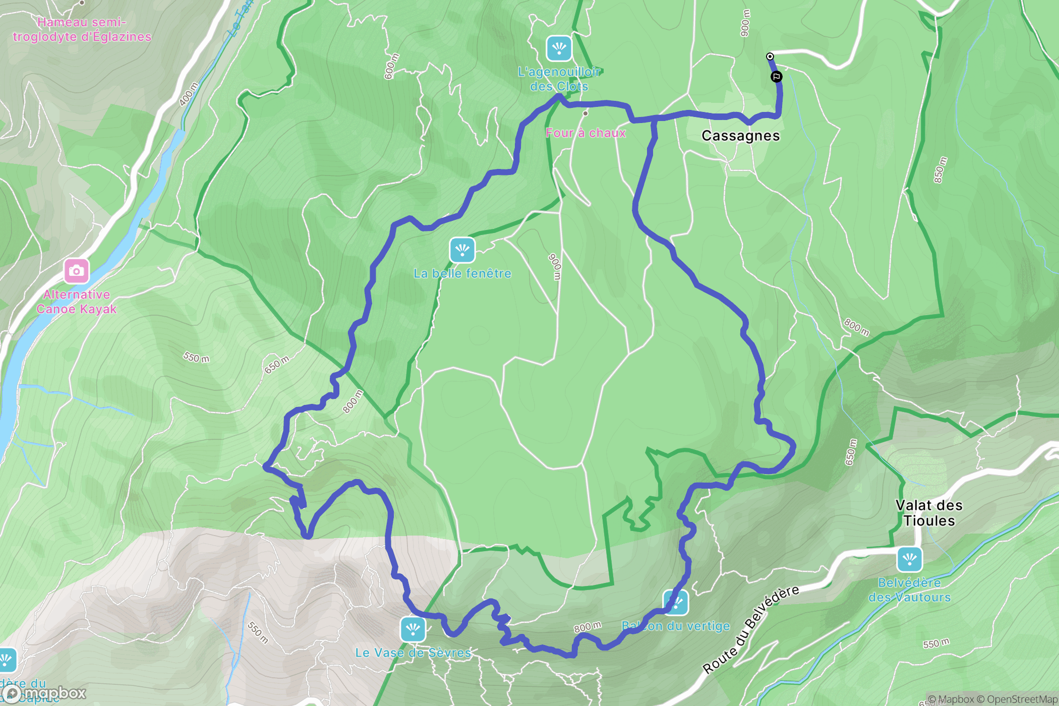Le Rozier: routekaart voor buitenactiviteiten - France