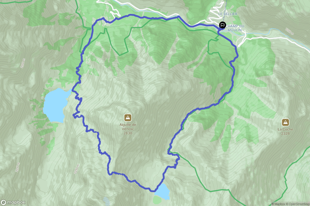 Vénosc: routekaart voor buitenactiviteiten - France