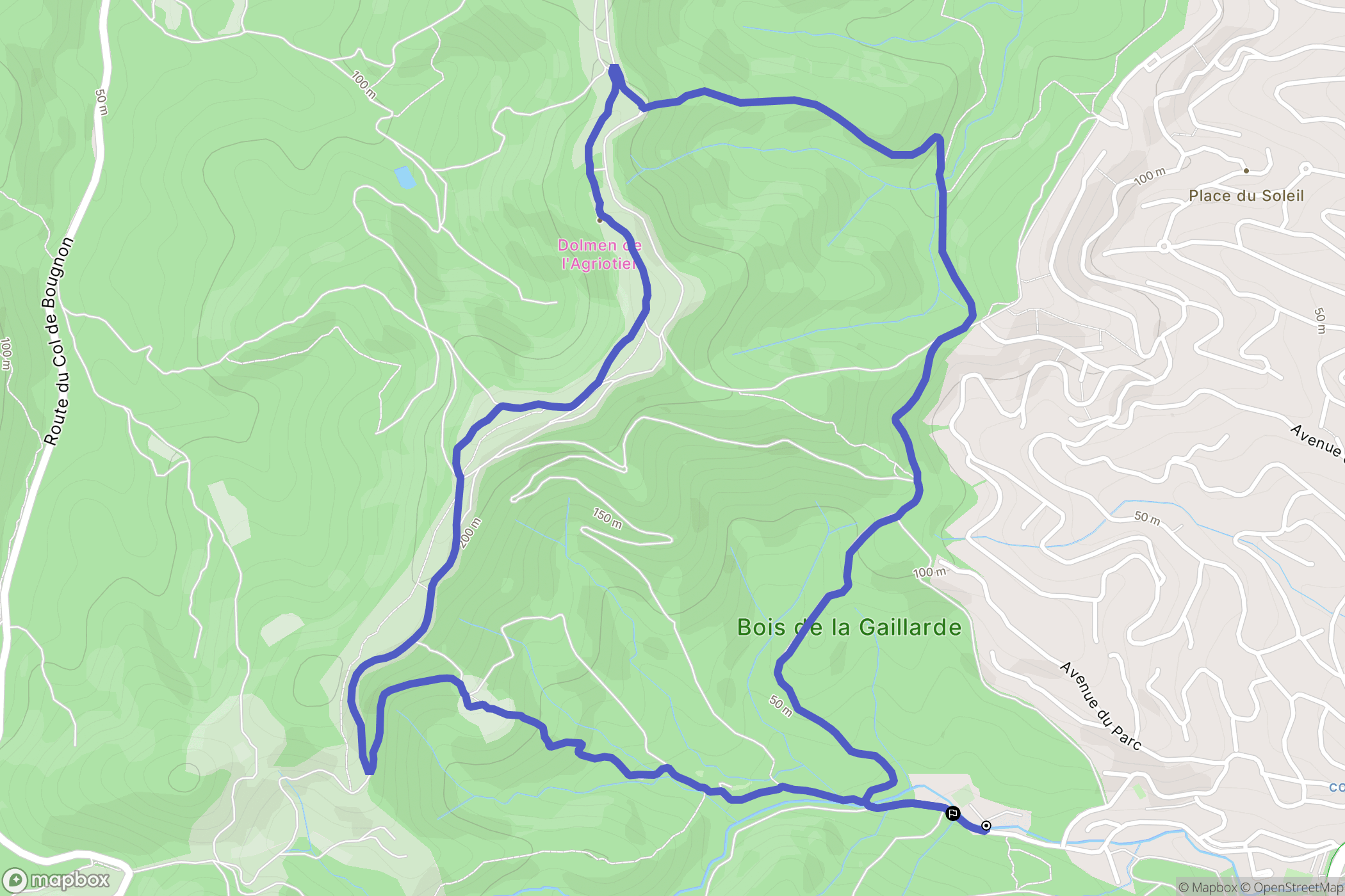 La Gaillarde: routekaart voor buitenactiviteiten - France