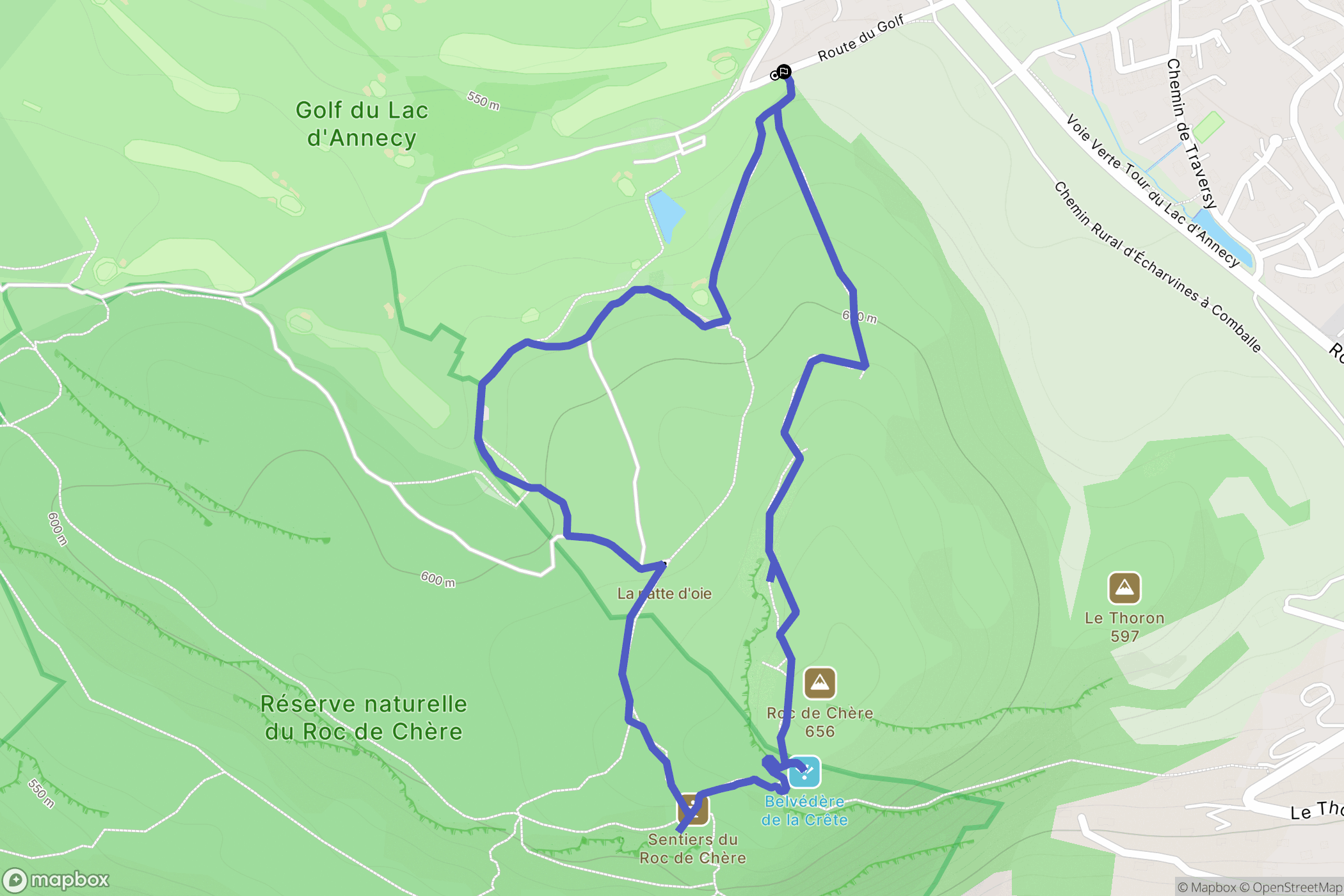 Menthon-Saint-Bernard: routekaart voor buitenactiviteiten - France