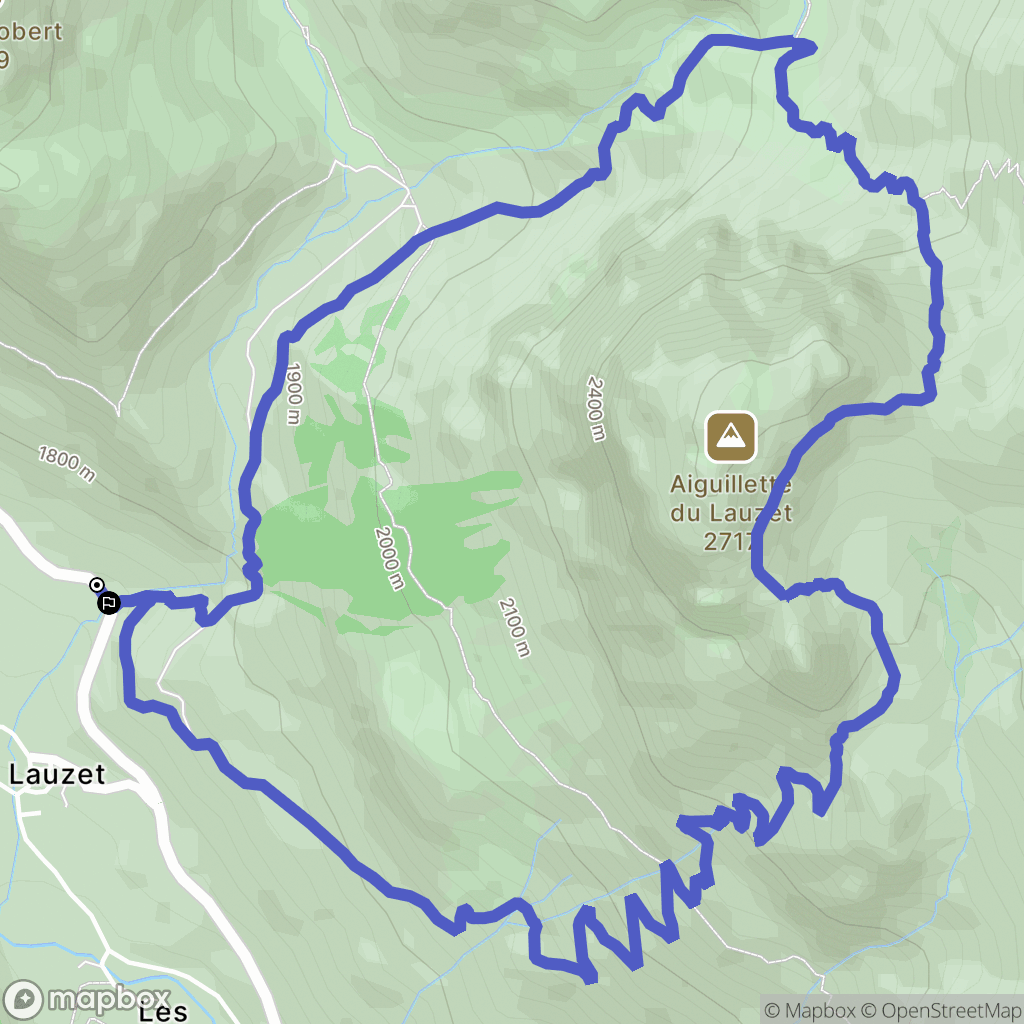 Le Lauzet: routekaart voor buitenactiviteiten - France