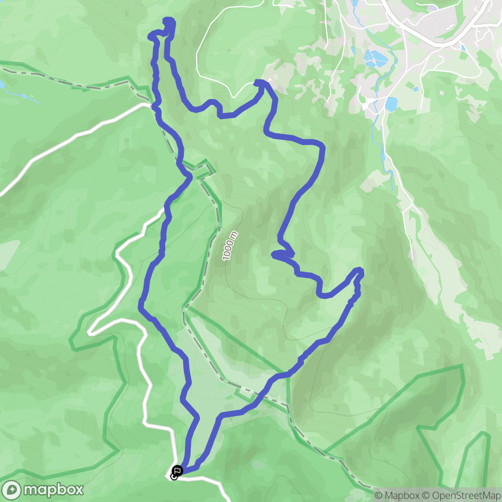 Haut-du-Them-Château-Lambert : carte du parcours de randonnée - France