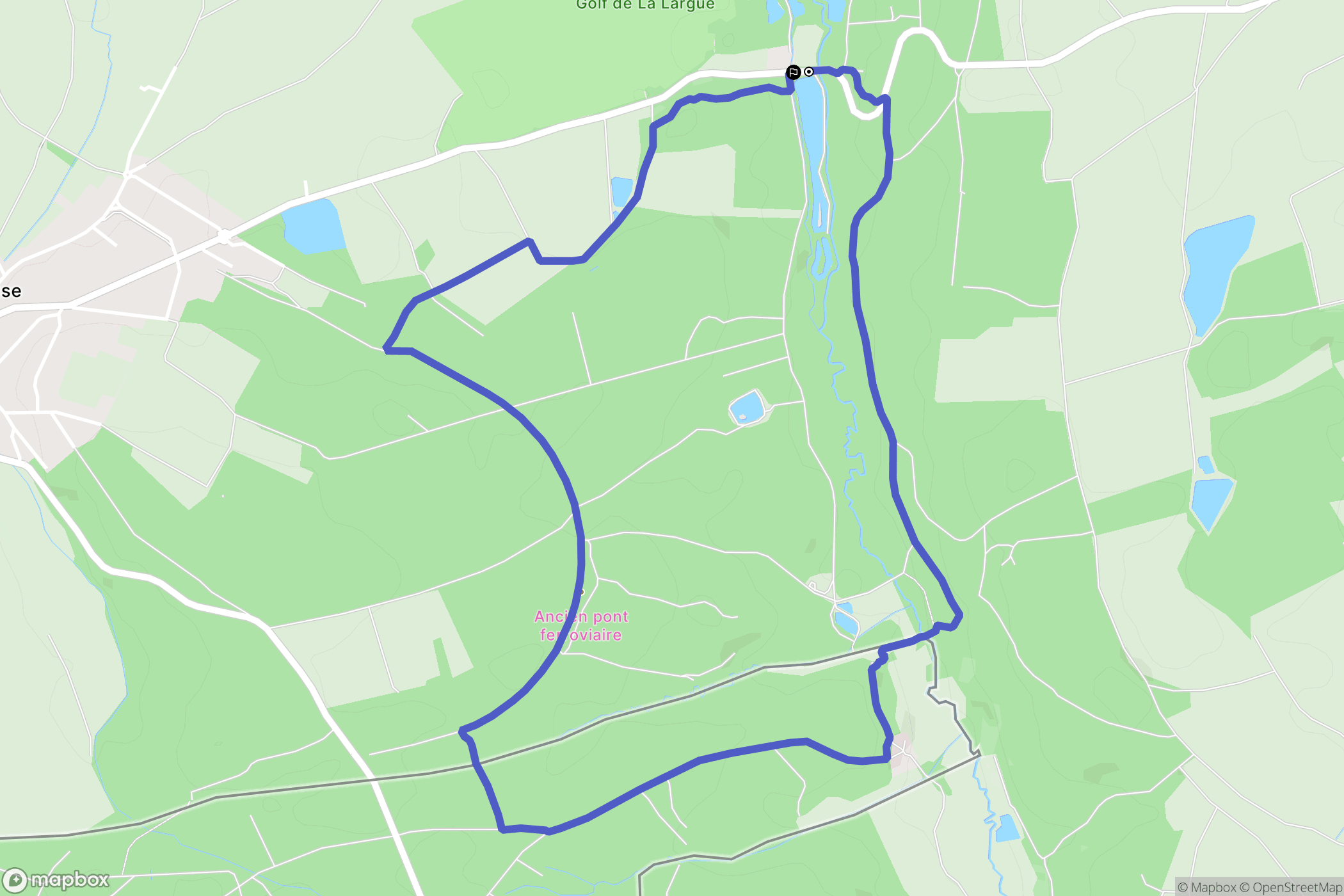 Pfetterhouse (Suisse) : carte du parcours de randonnée - France