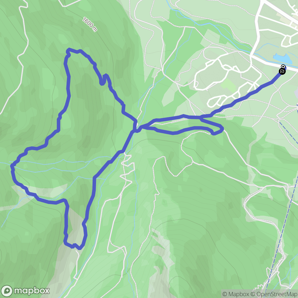Monêtier-les-Bains : carte du parcours de randonnée - France