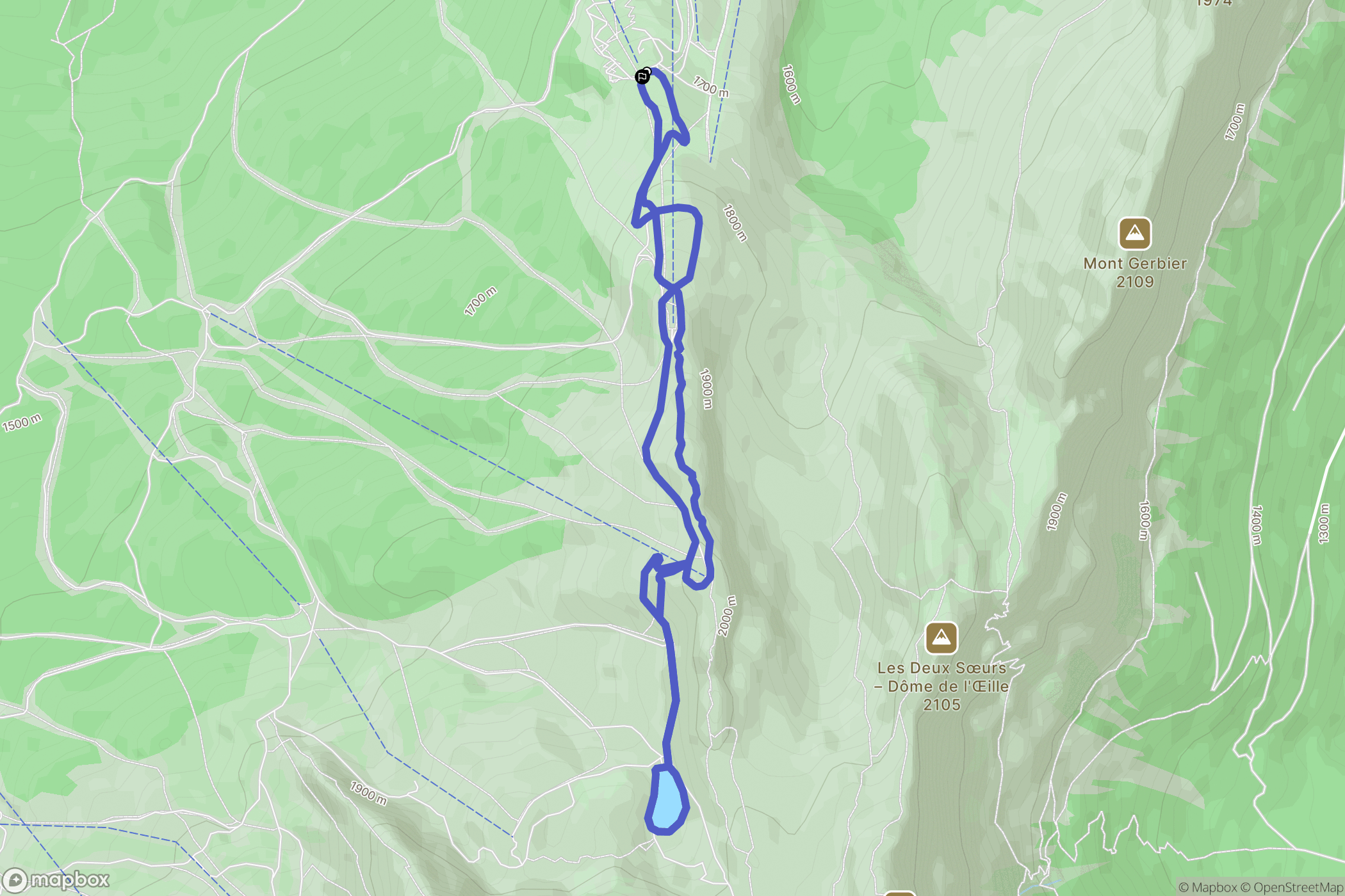 Villard-de-Lans,Côte 2000: routekaart voor buitenactiviteiten - France