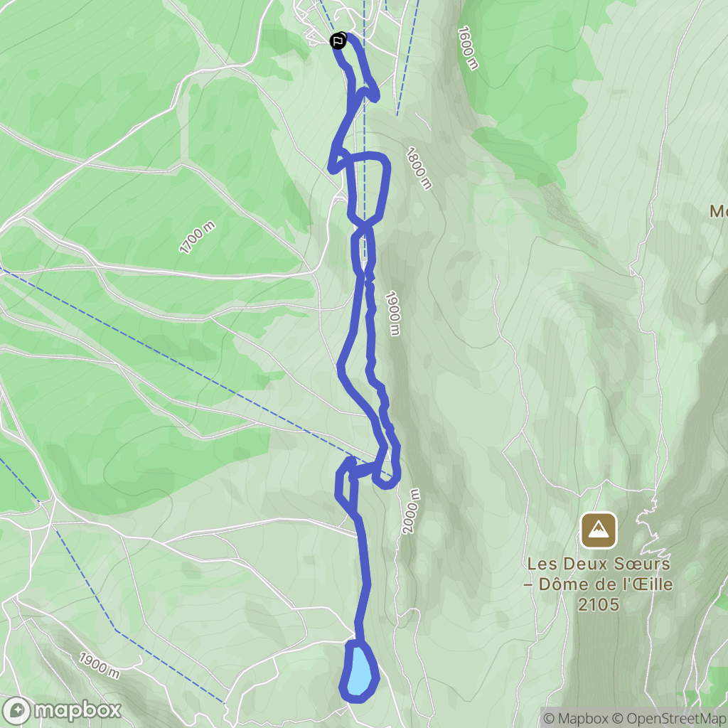 Villard-de-Lans,Côte 2000: routekaart voor buitenactiviteiten - France