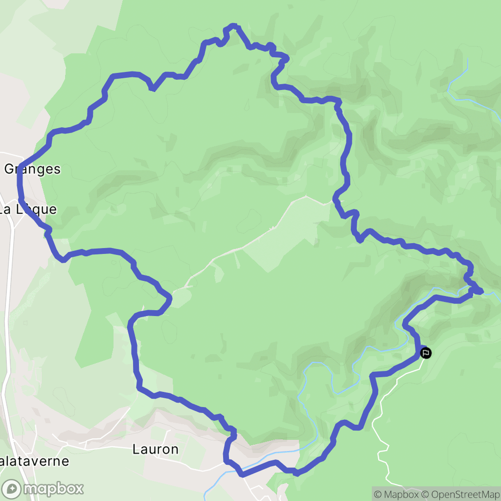 Malataverne : carte du parcours de randonnée - France