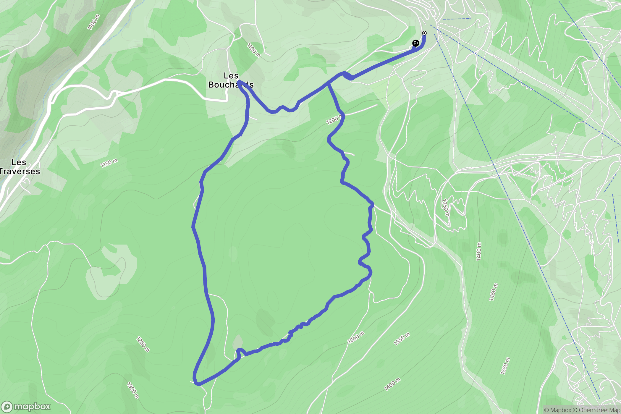 Villard de Lans, Cote 2000: routekaart voor buitenactiviteiten - France