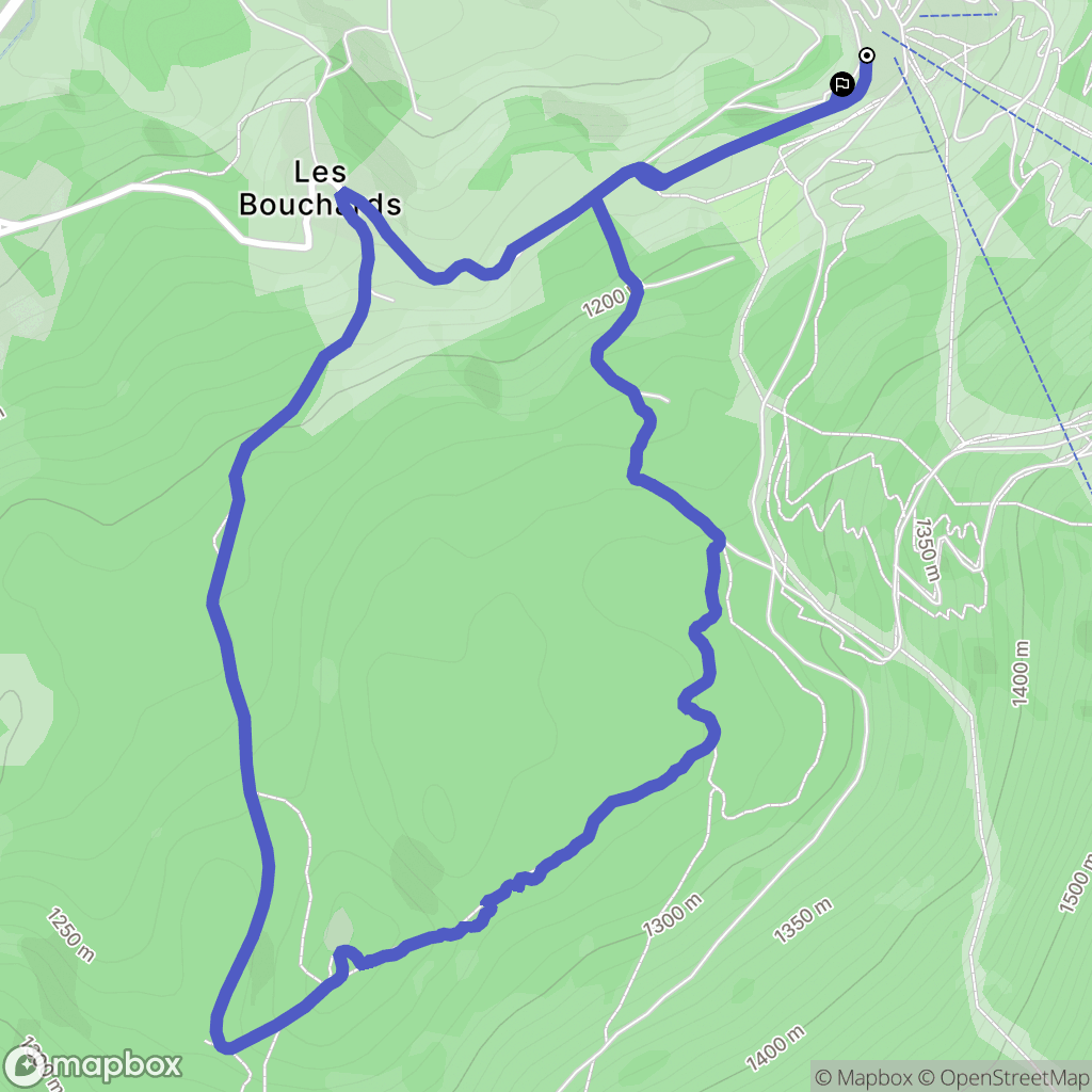 Villard de Lans, Cote 2000: routekaart voor buitenactiviteiten - France