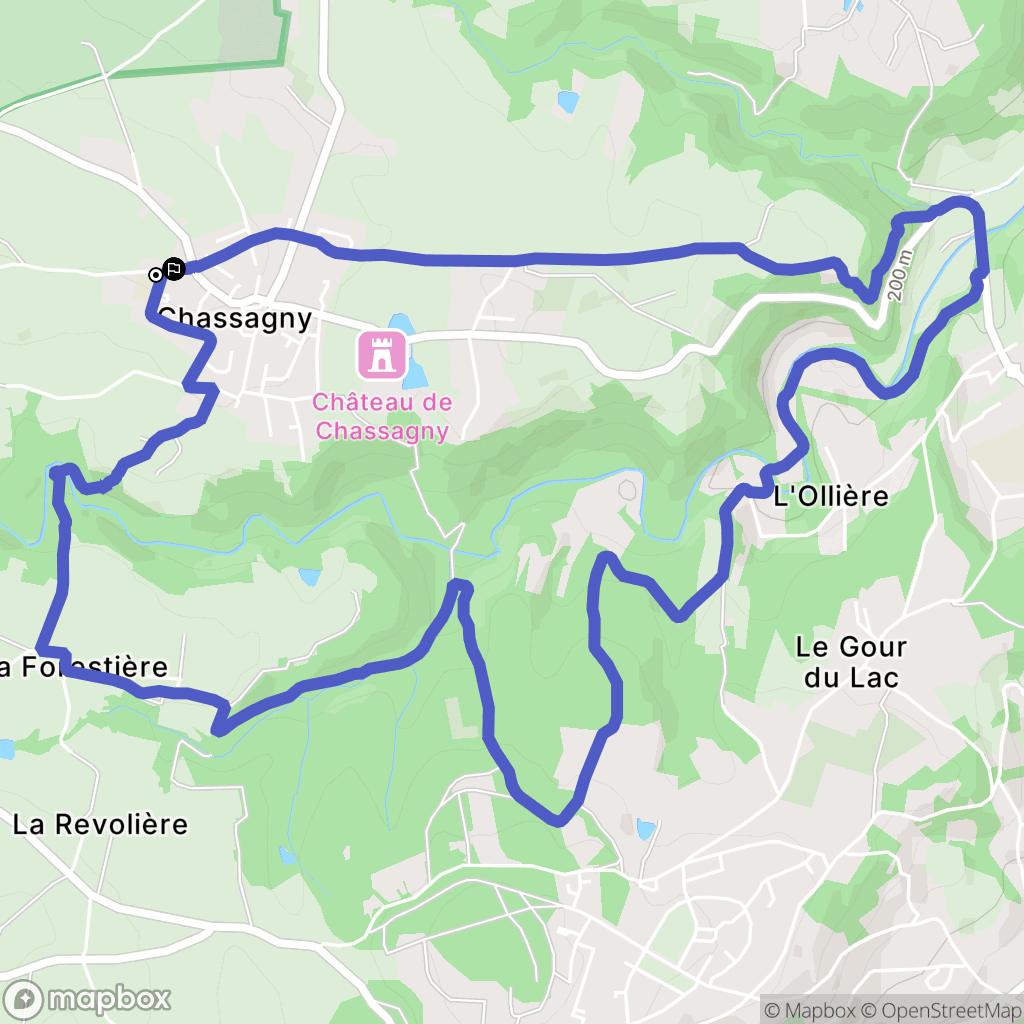 Chassagny: routekaart voor buitenactiviteiten - France