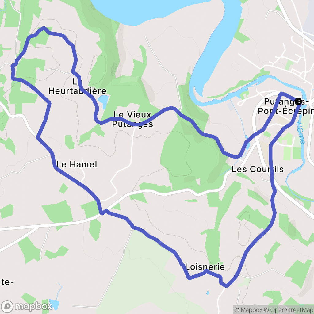 Putanges-Pont-Écrepin: routekaart voor buitenactiviteiten - France