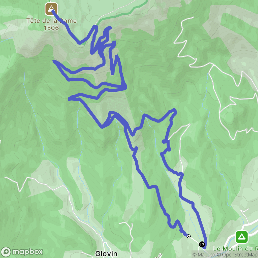 Rouisse, Saint-Julien-en-Quint : carte du parcours de randonnée - France