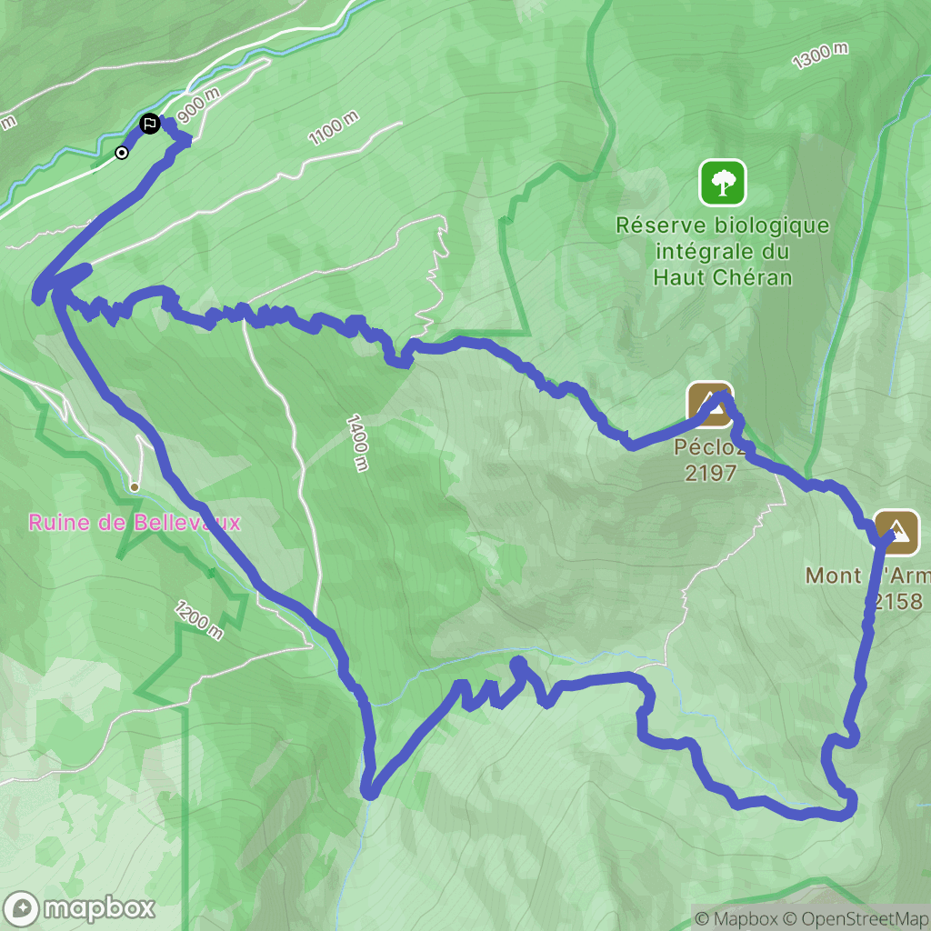 Carlet : carte du parcours de randonnée - France