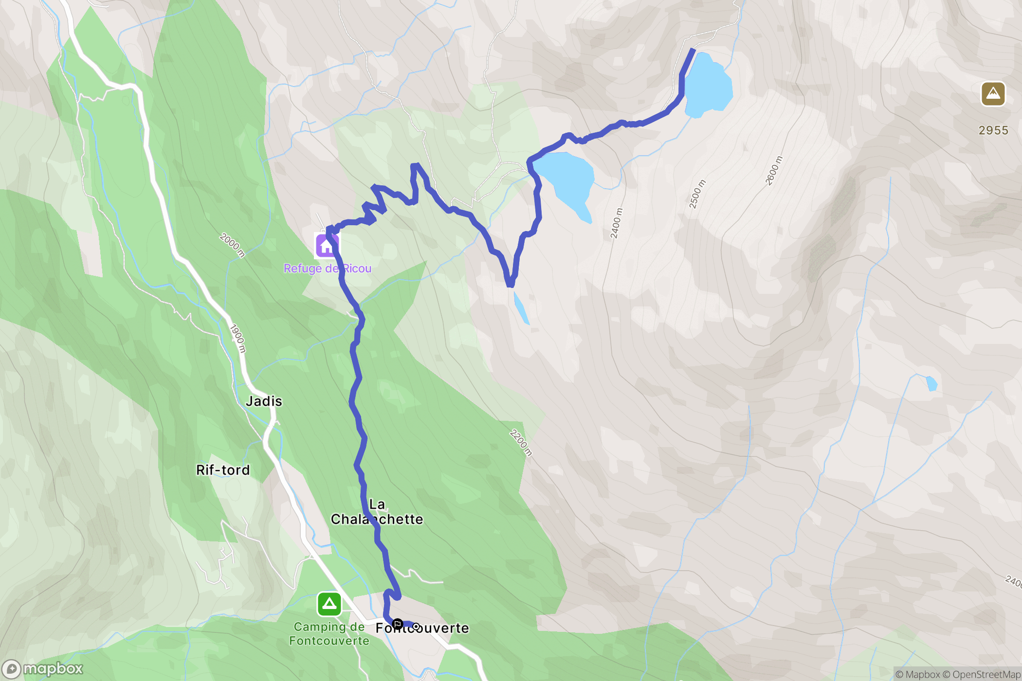 Fontcouverte: routekaart voor buitenactiviteiten - France