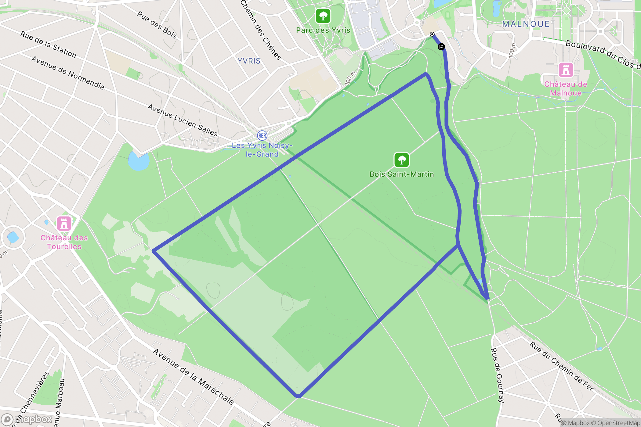 Villiers-sur-Marne: routekaart voor buitenactiviteiten - France