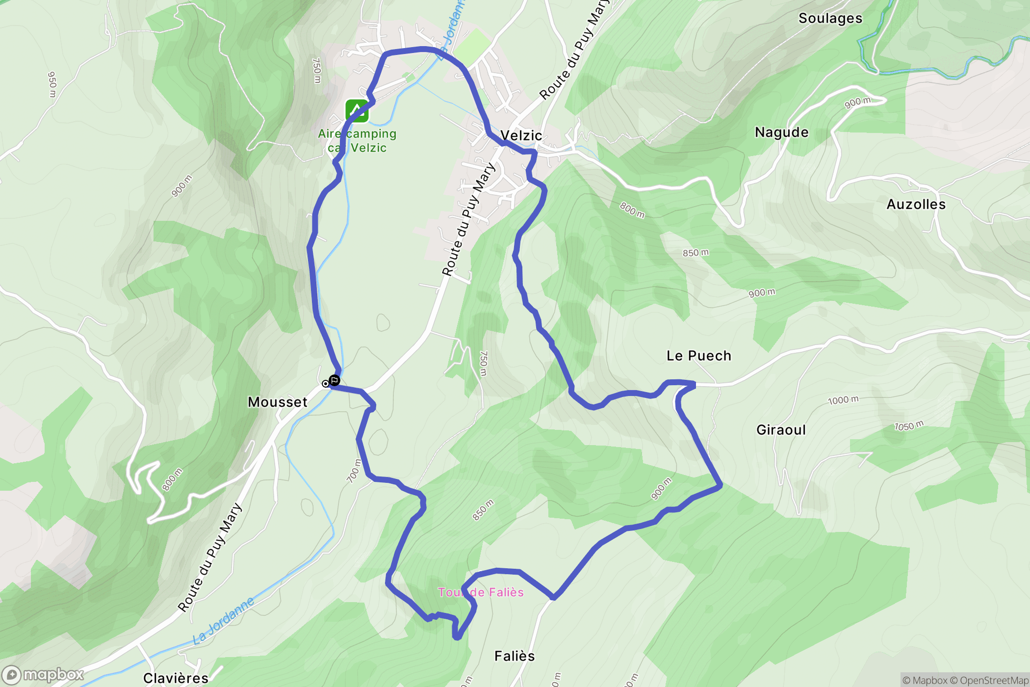 Mousset: routekaart voor buitenactiviteiten - France