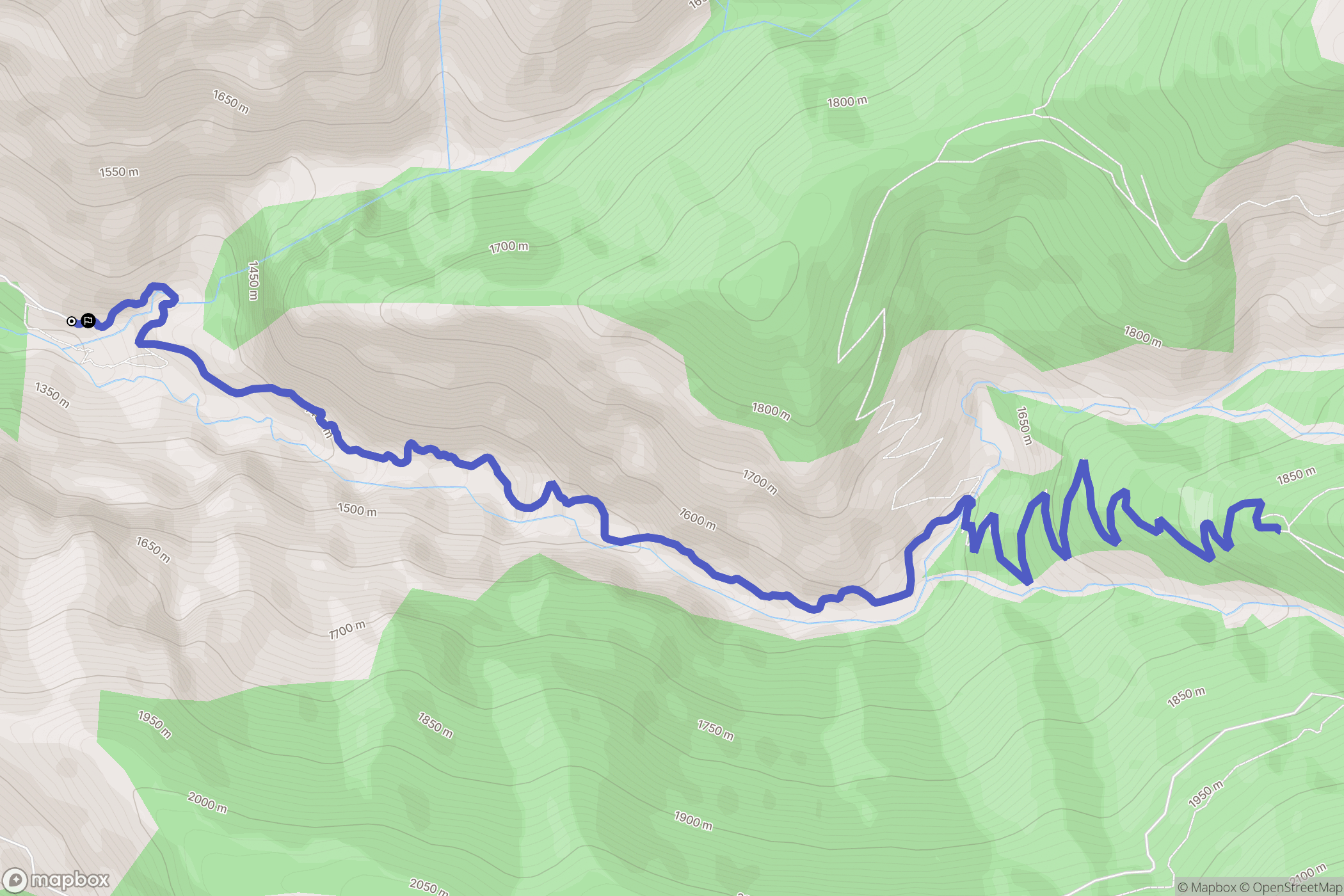 Villars-Heyssier : carte du parcours de randonnée - France
