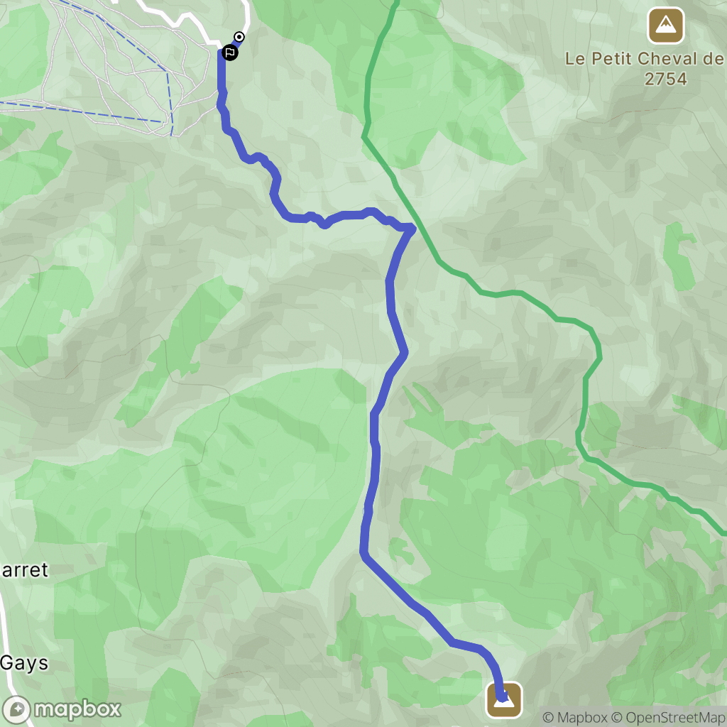 La Foux d'Allos: routekaart voor buitenactiviteiten - France