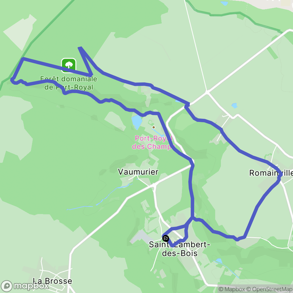 Saint-Lambert-des-Bois : carte du parcours de randonnée - France
