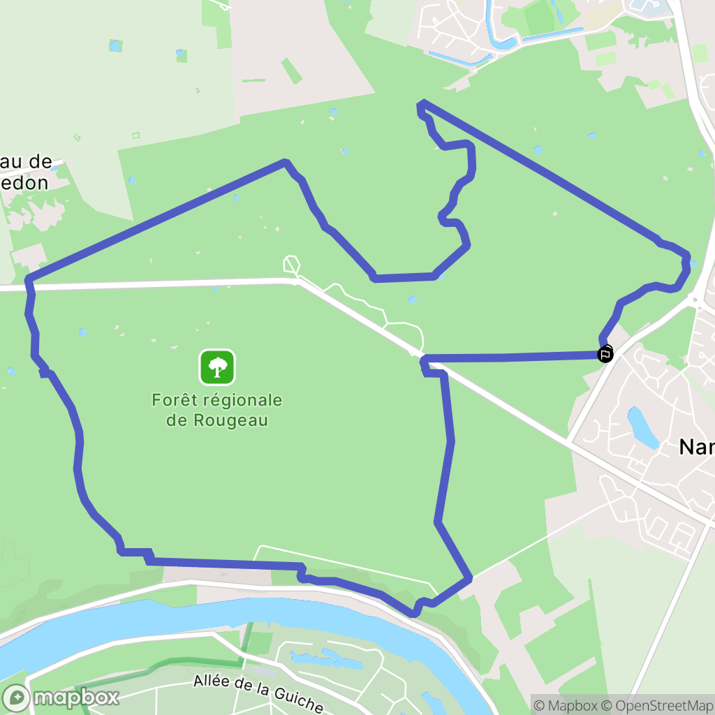 Savigny-le-Temple : carte du parcours de randonnée - France
