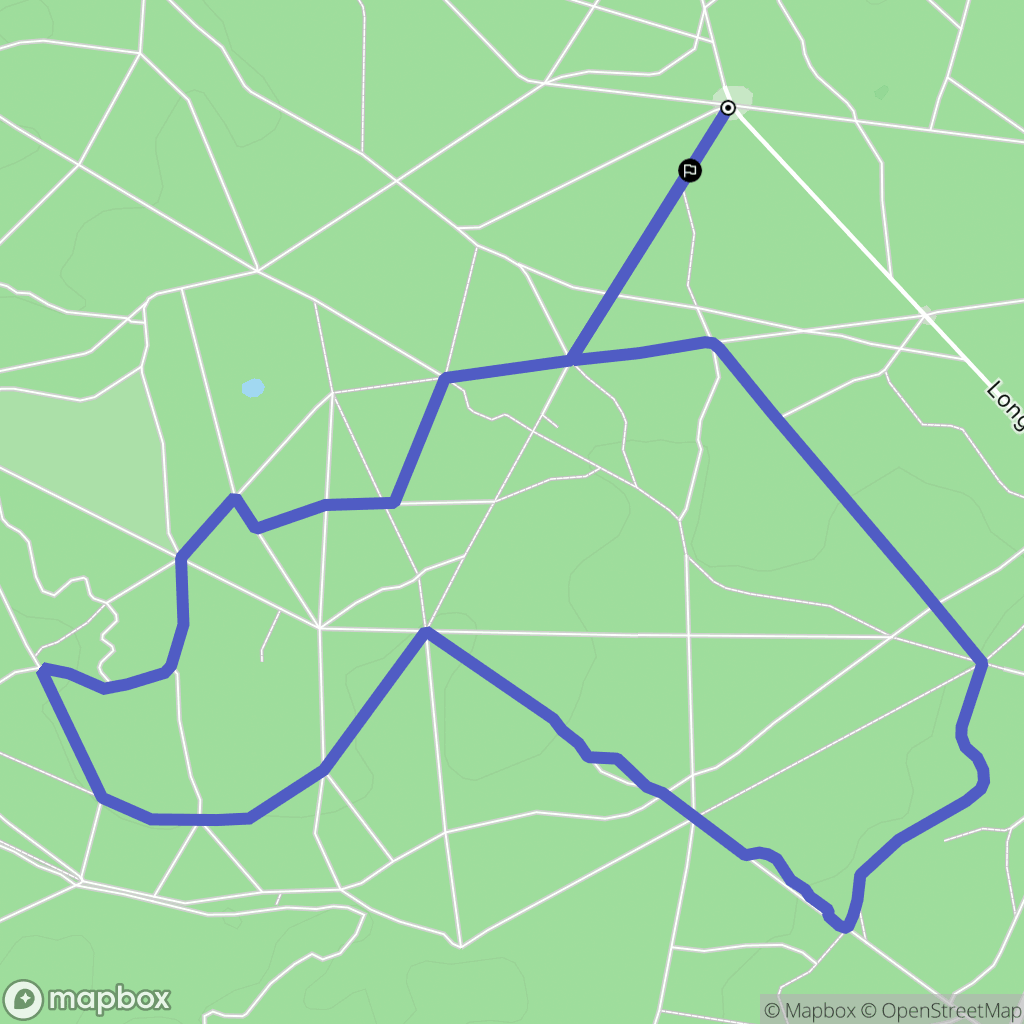 Ermenonville : carte du parcours de randonnée - France