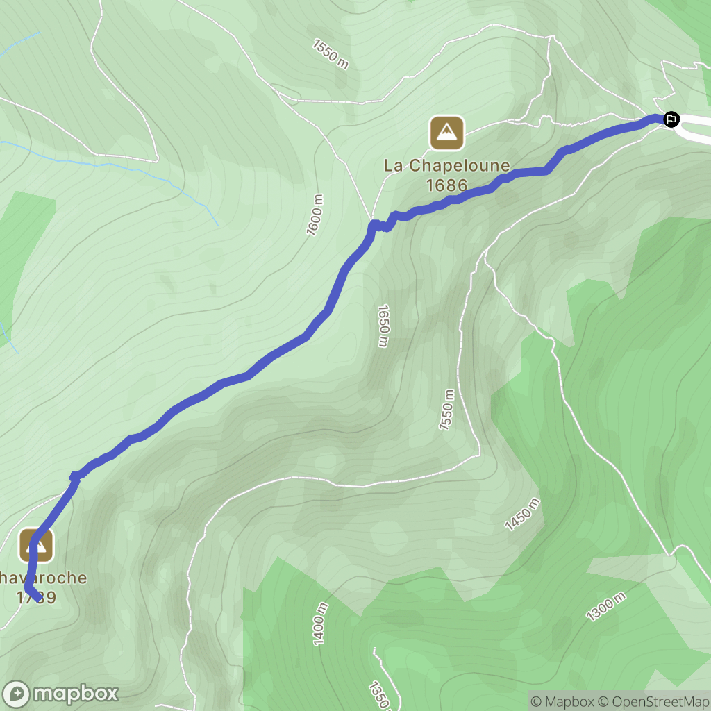 Mandailles-Saint-Julien : carte du parcours de randonnée - France