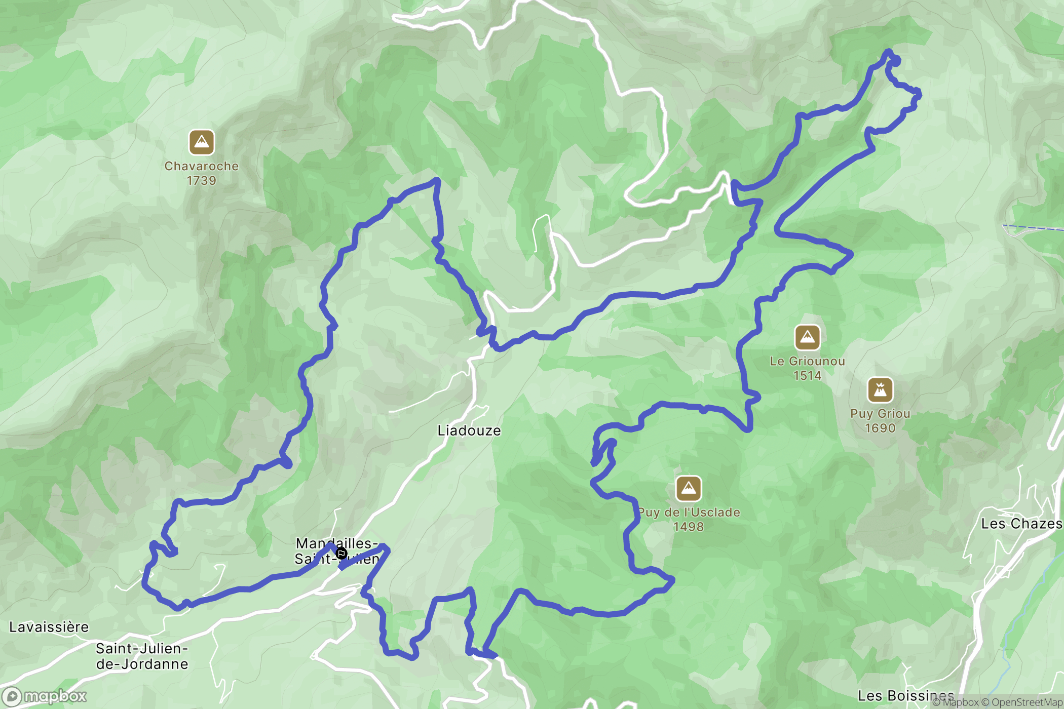 Mandailles: routekaart voor buitenactiviteiten - France