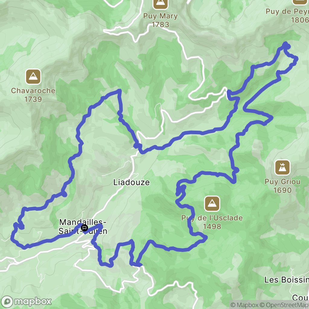 Mandailles: routekaart voor buitenactiviteiten - France
