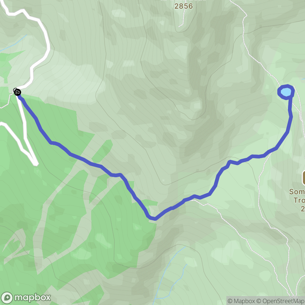 Brunissard : carte du parcours de randonnée - France