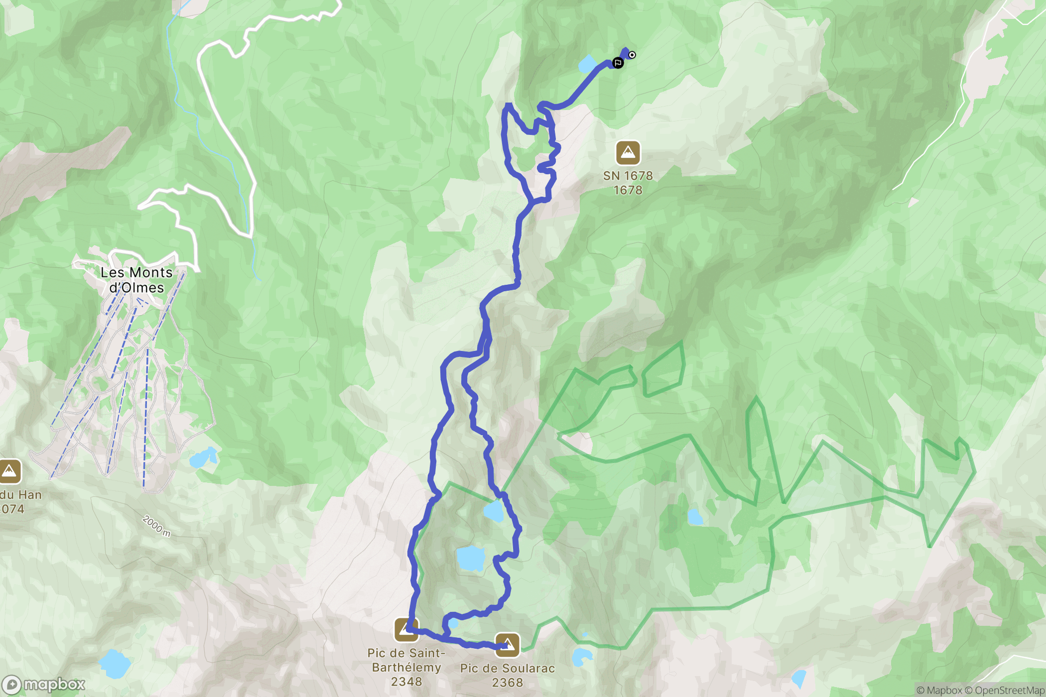 Montségur: routekaart voor buitenactiviteiten - France
