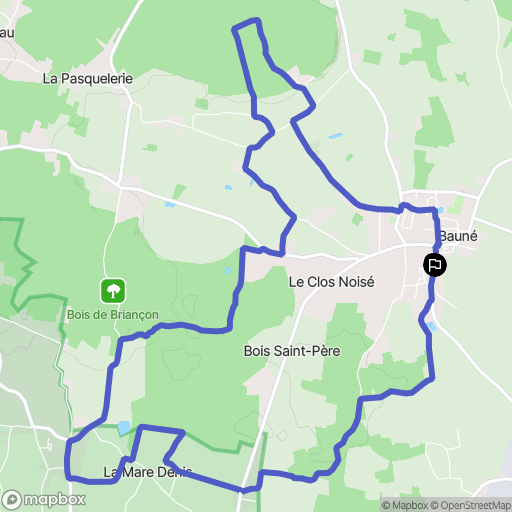 Bauné: routekaart voor buitenactiviteiten - France