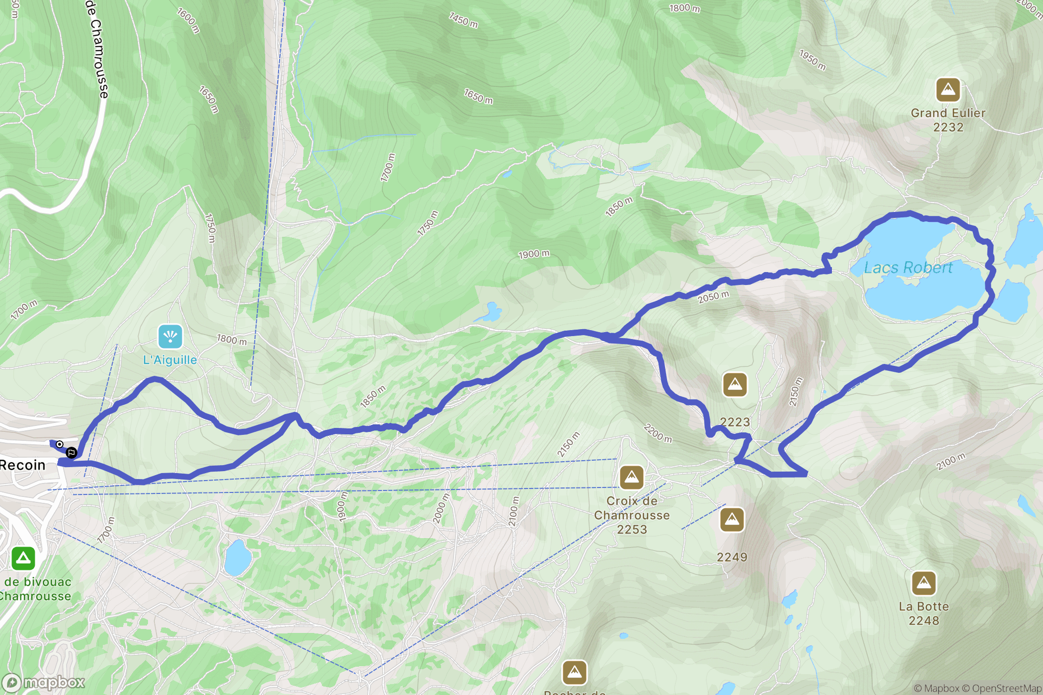 Le Recoin de Chamrousse: routekaart voor buitenactiviteiten - France