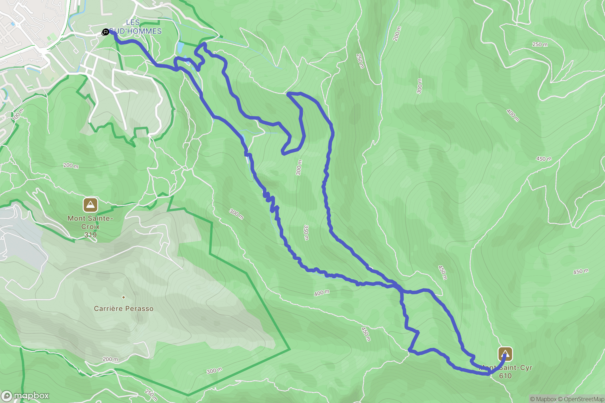 Quartier de Saint-Loup: routekaart voor buitenactiviteiten - France